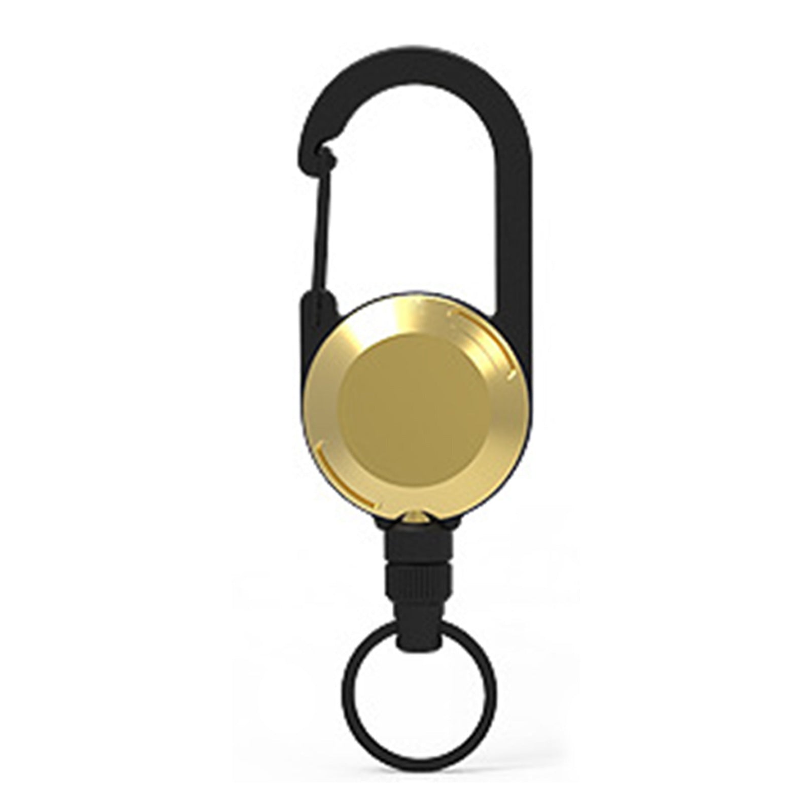 Wholesale ABS Simple Six Color Circular Mountaineering Buckle Sports Retractable Keychain